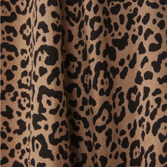 REFORMATION Bia Leopard Print Midi Skirt in Bengal Brown - Picture 5 of 10